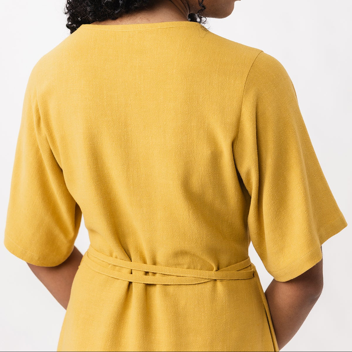 AARIA mini wrap dress