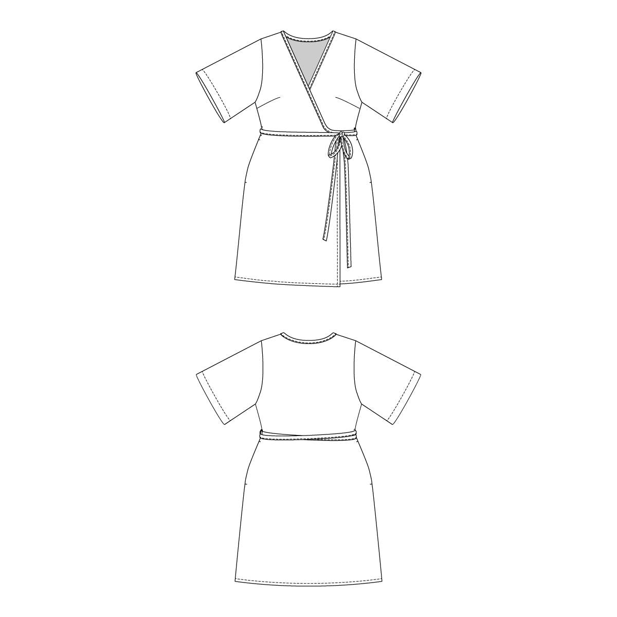 AARIA mini wrap dress