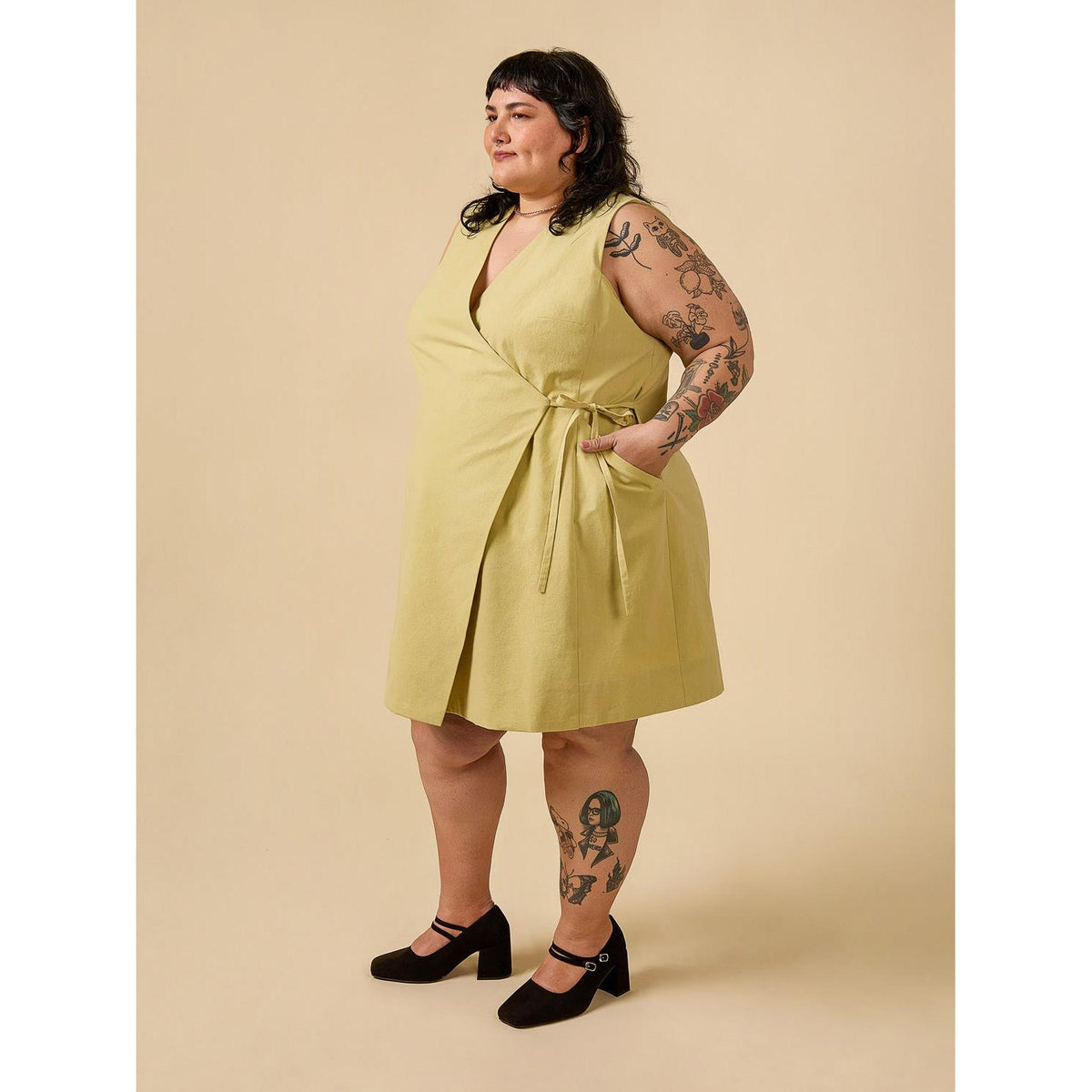Aylin Wrap Dress + Vest 