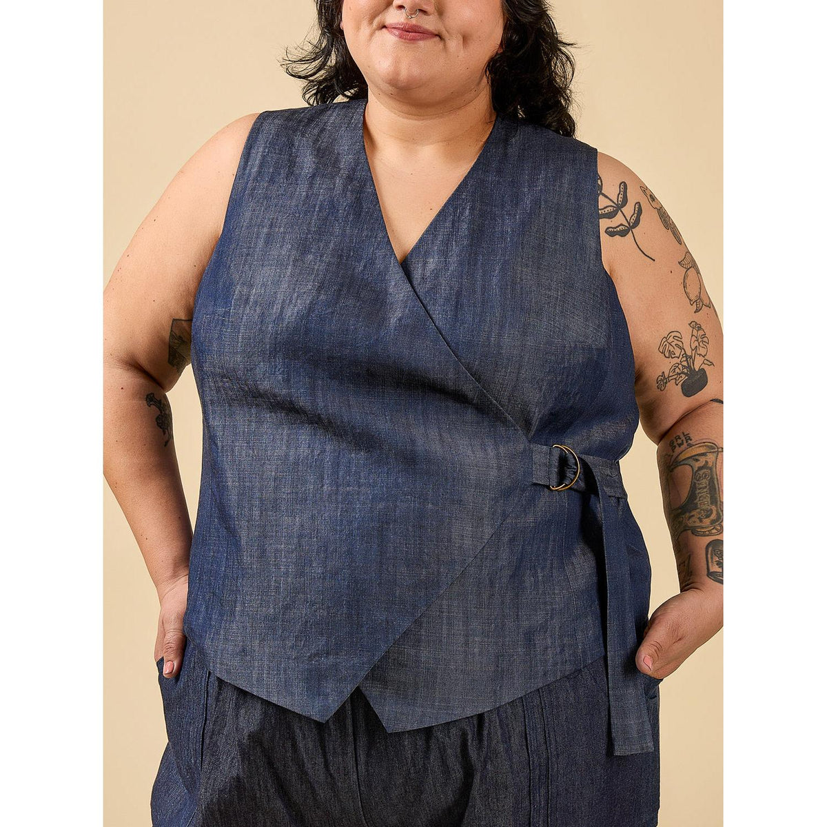 Aylin Wrap Dress + Vest 