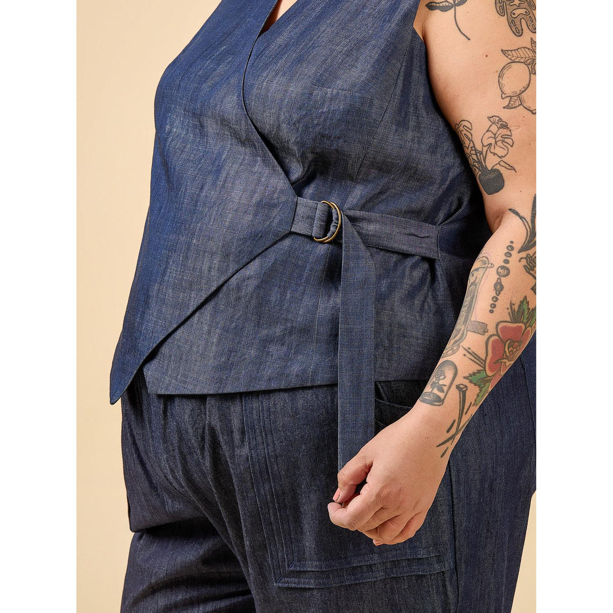 Aylin Wrap Dress + Vest 