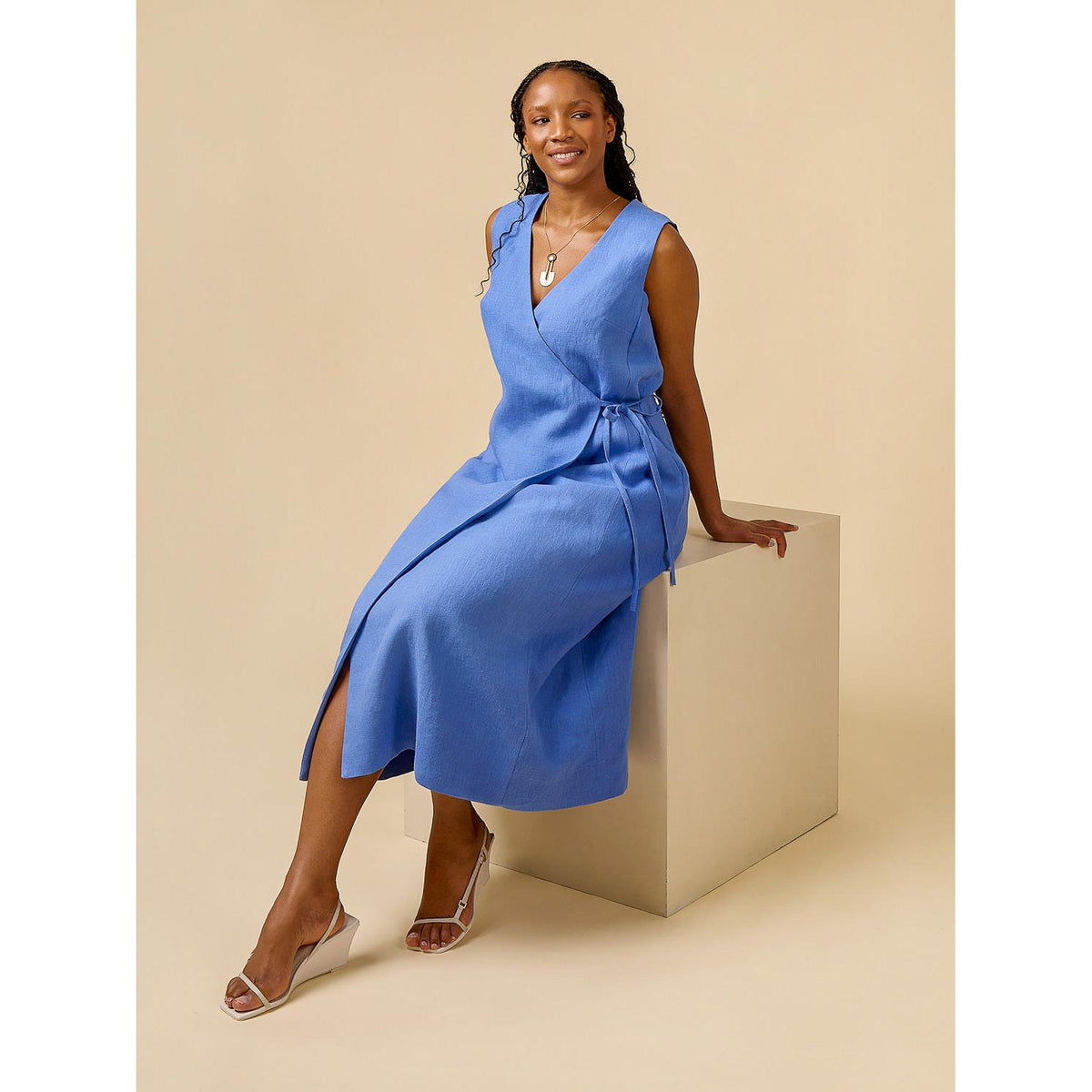 Aylin Wrap Dress + Vest 