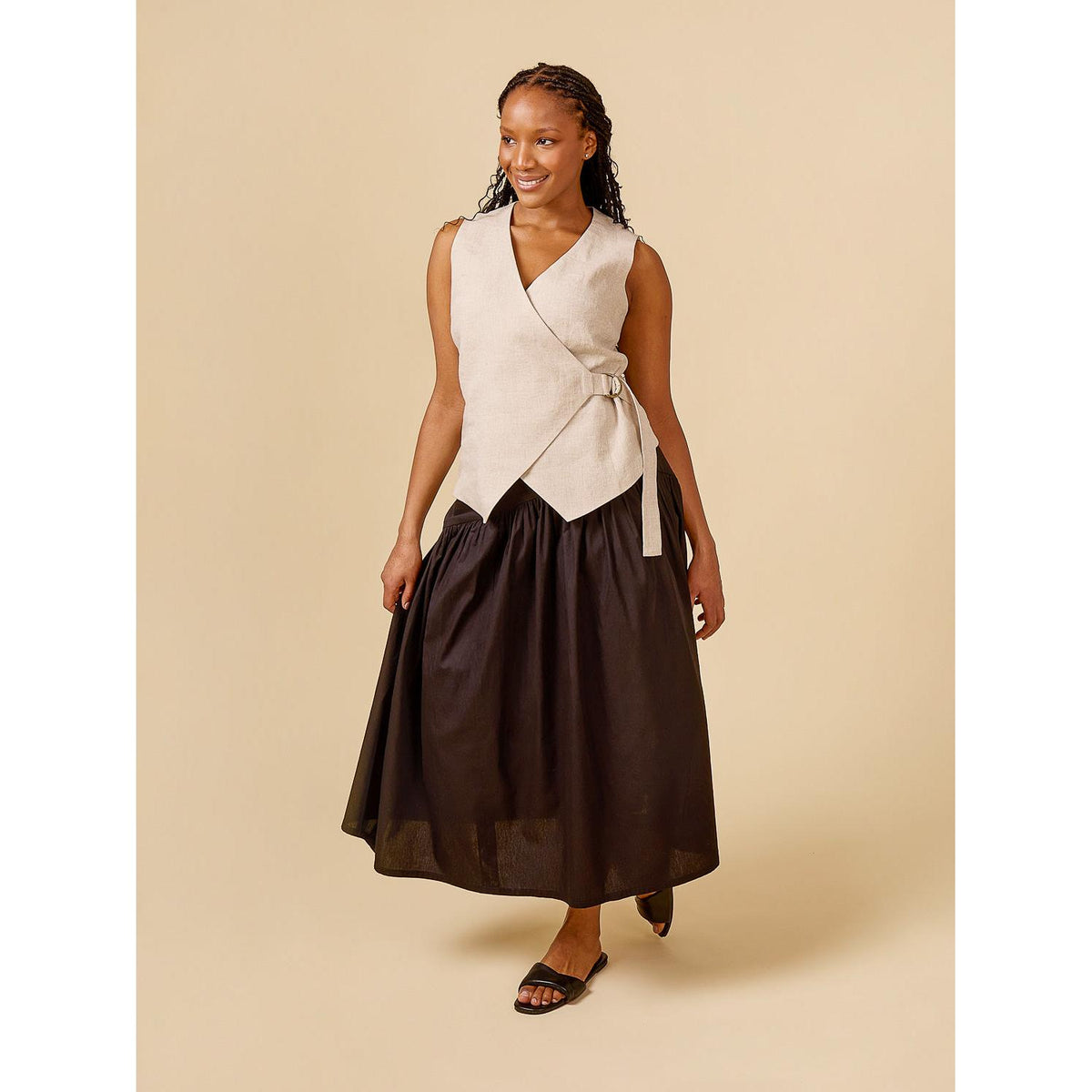 Aylin Wrap Dress + Vest 