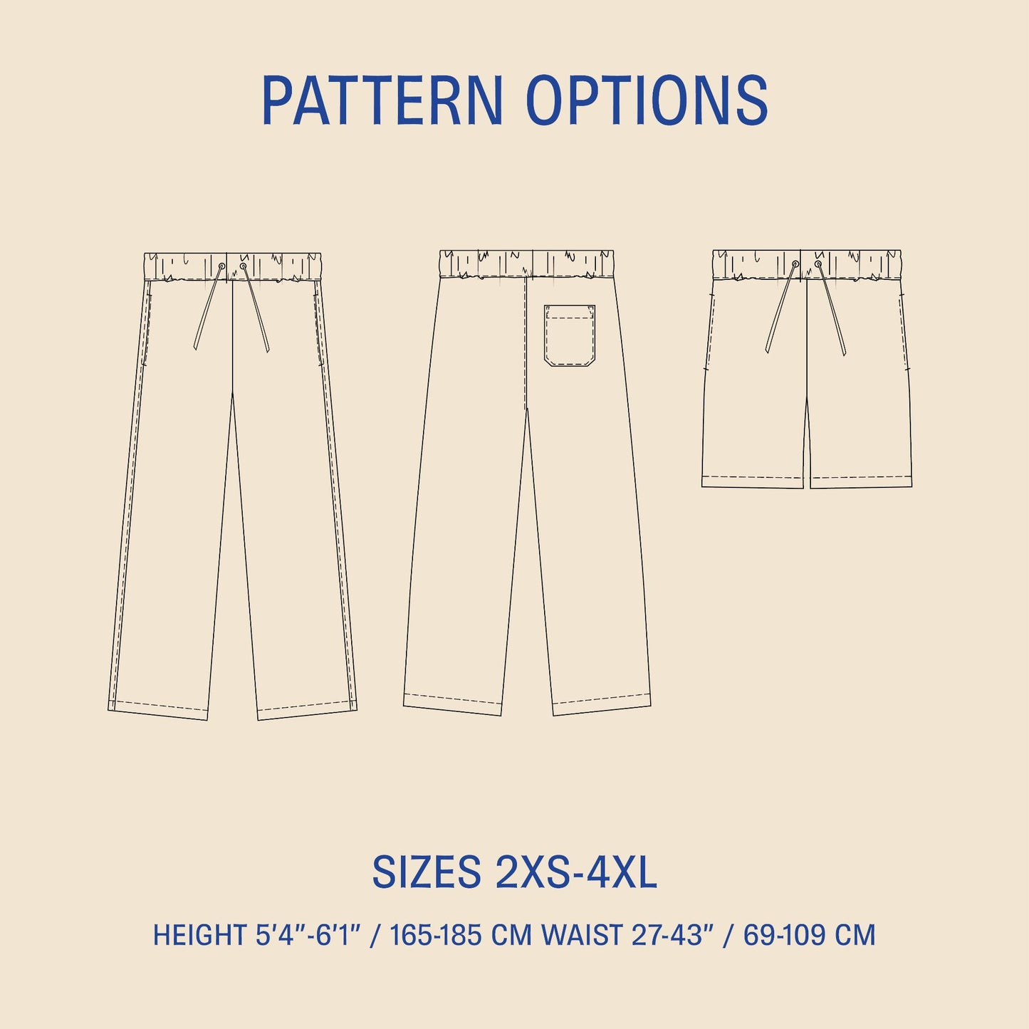 Loose Linen Pants Sewing pattern Wardrobe By Me