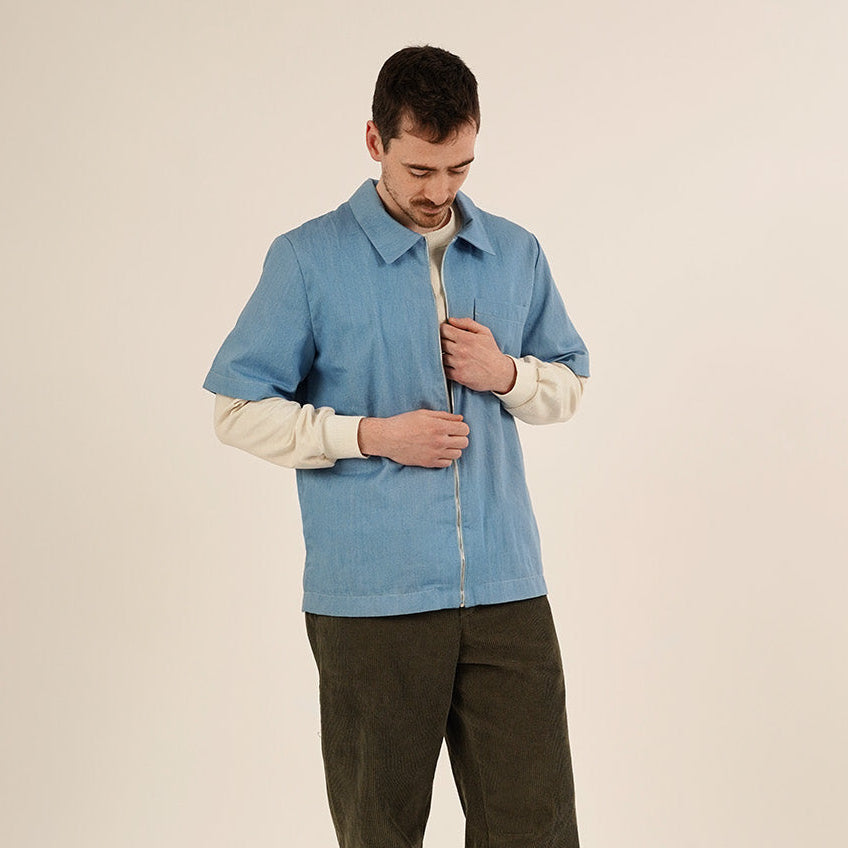 Men's Zip Shirt Sewing Pattern