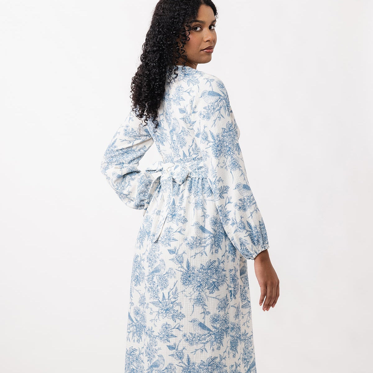 OODI gathered midi dress