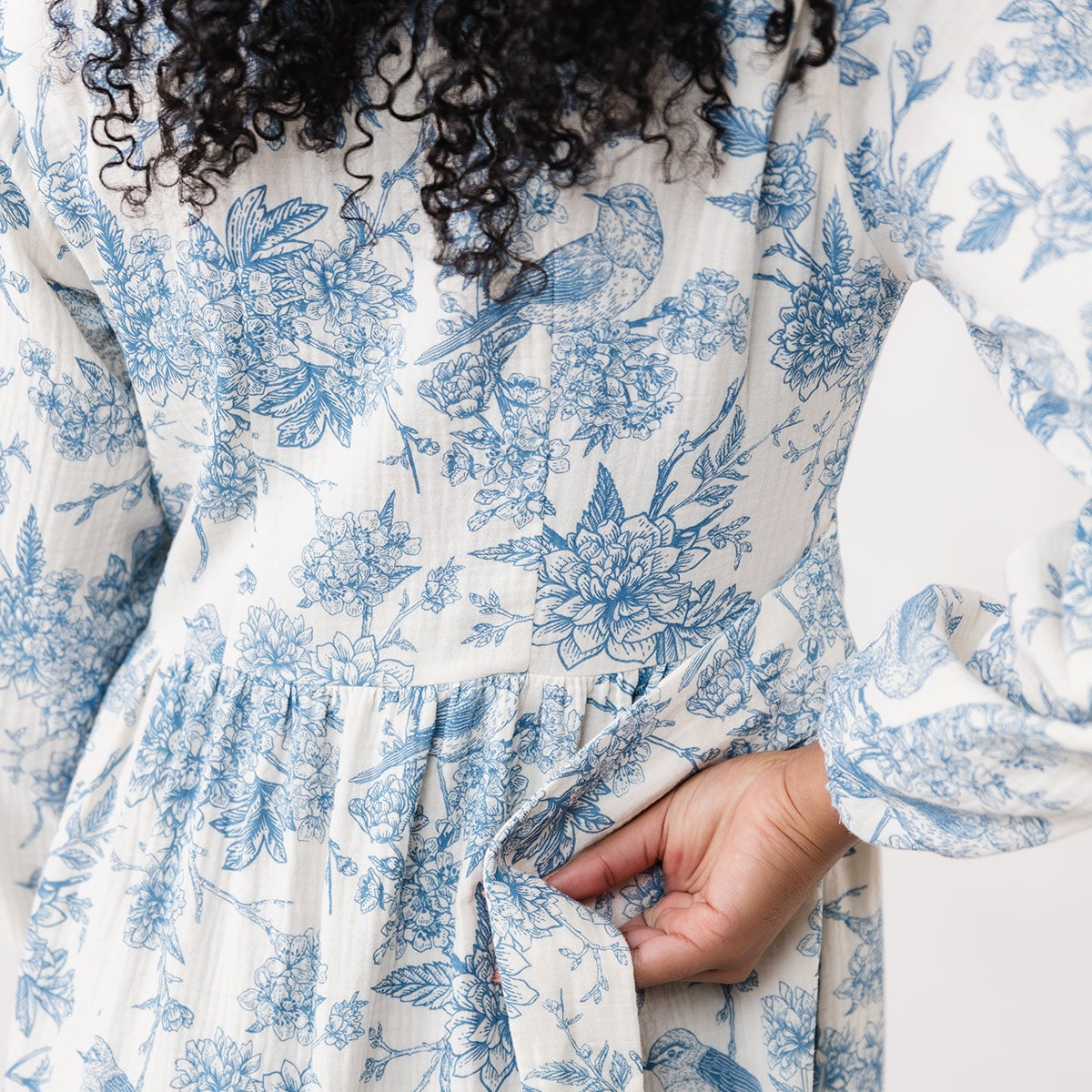 OODI gathered midi dress