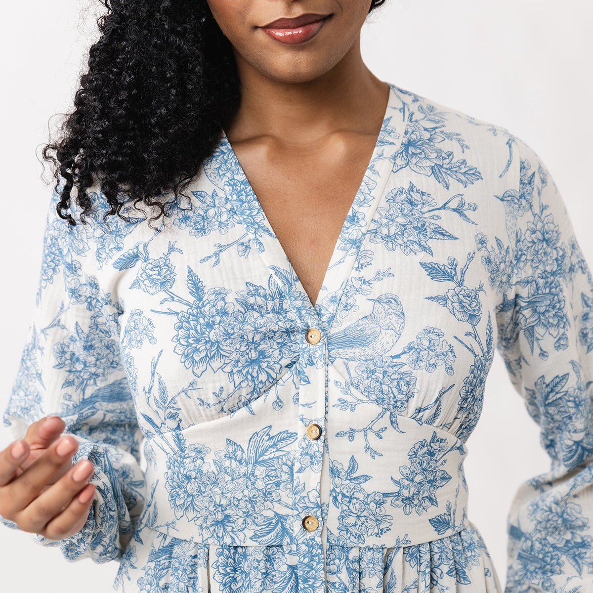 OODI gathered midi dress