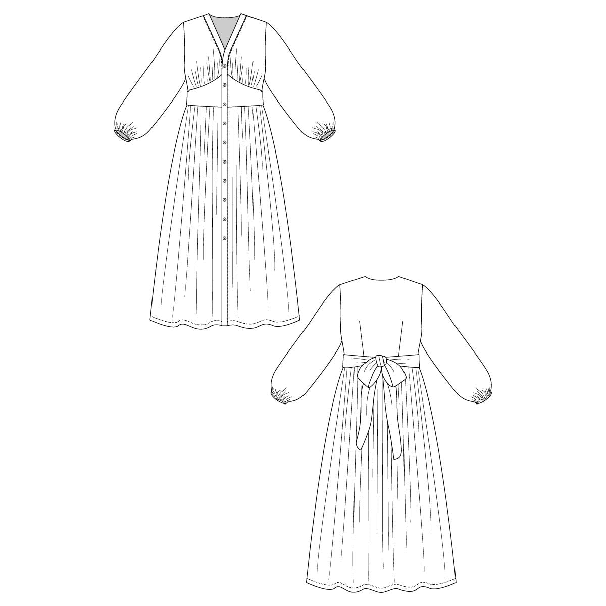 OODI gathered midi dress
