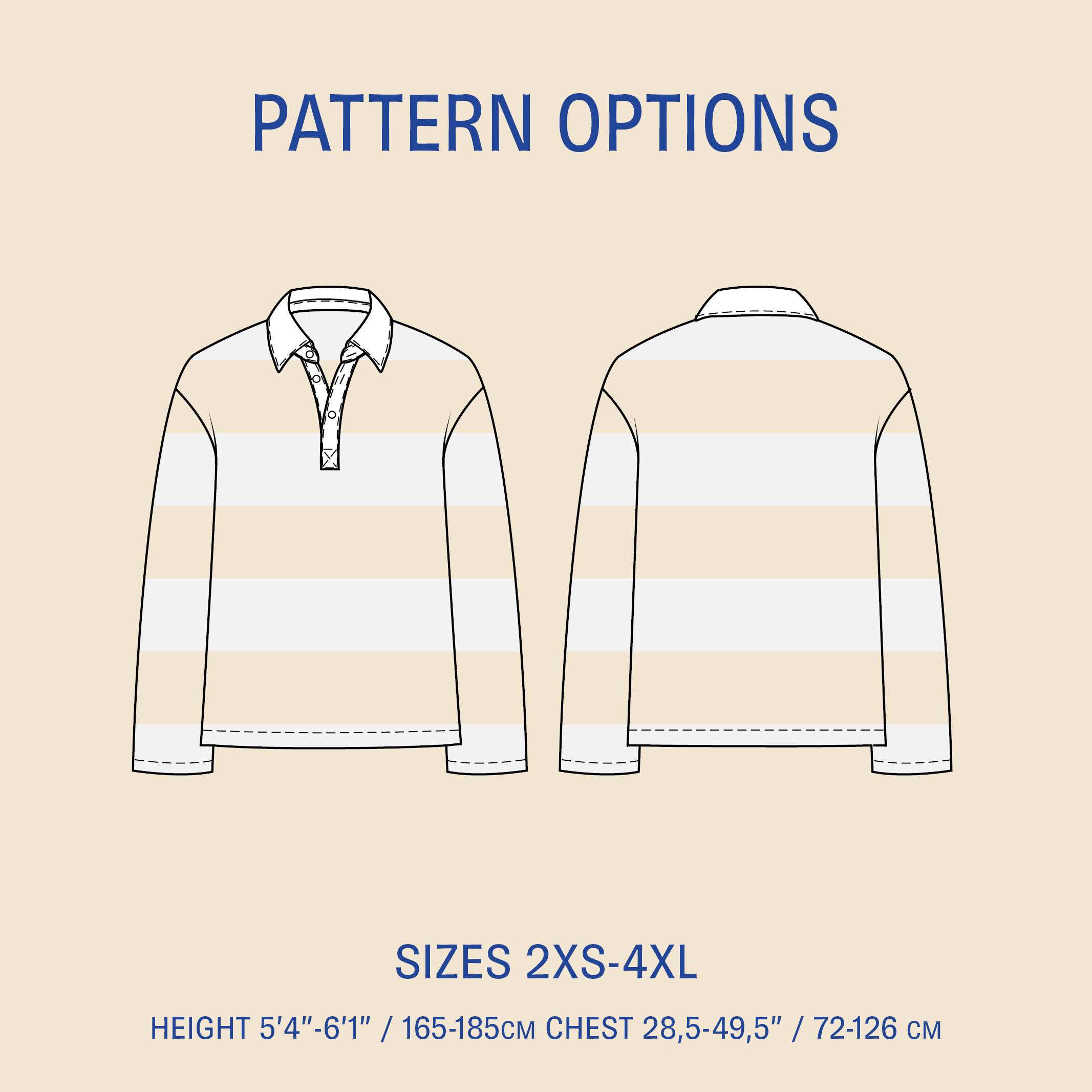 Rugby Polo Shirt Pattern - PDF DOWNLOAD – gather here online