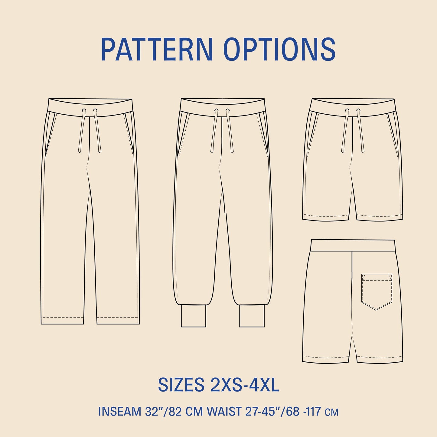 Sweatpants sewing pattern