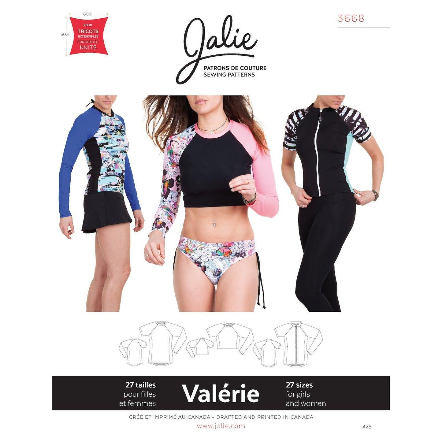 Jalie 3668 - VALÉRIE - Pattern Cover