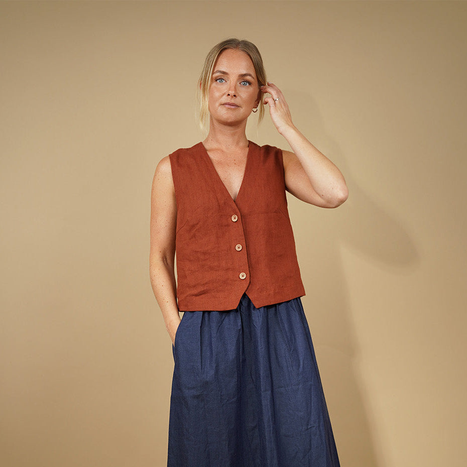 Waistcoat top sewing pattern