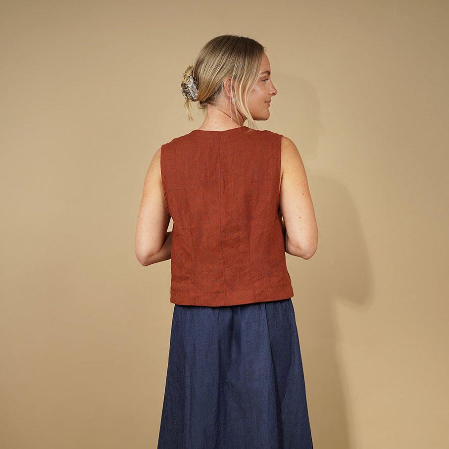 Waistcoat top sewing pattern