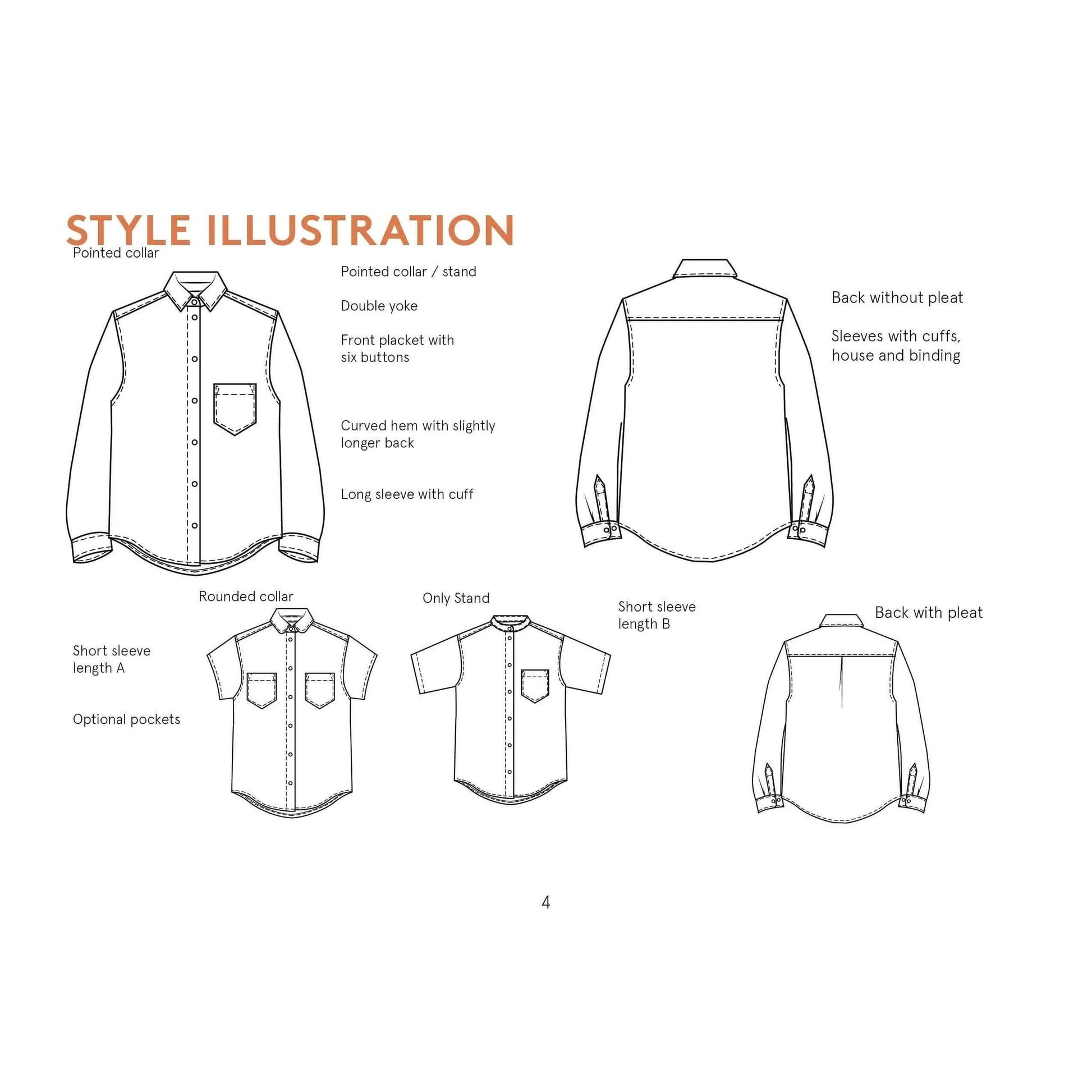 Anna Shirt sewing pattern Wardrobe By Me