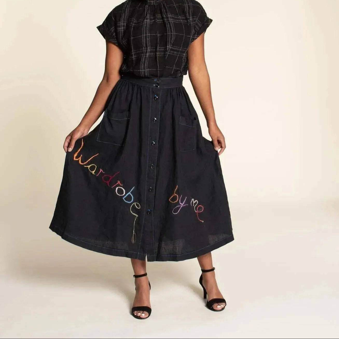 Front Button Skirt Pattern Wardrobe By Me