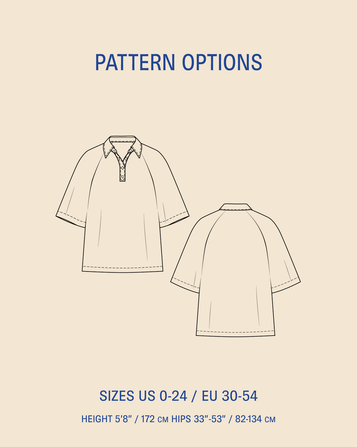 Womens' Rugby Shirt sewing pattern