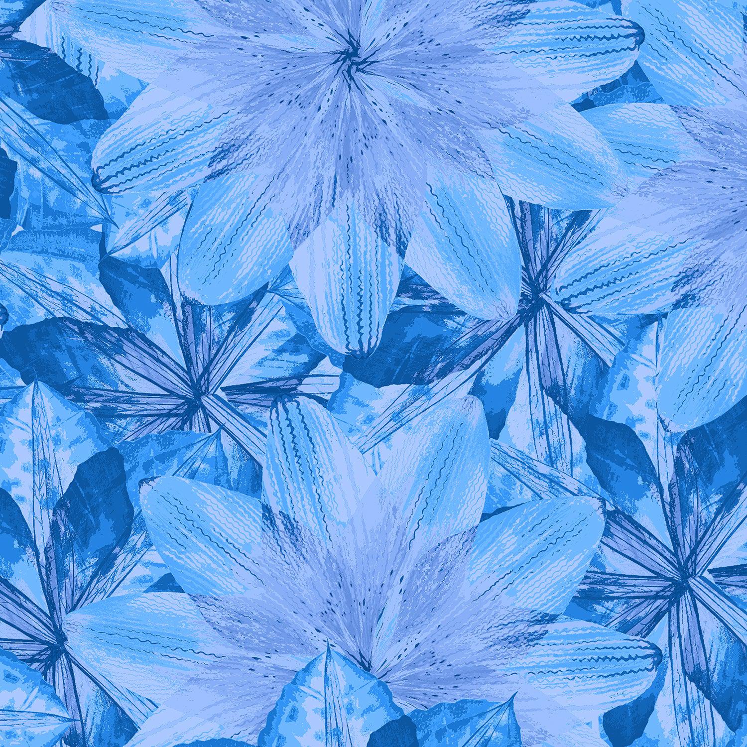 RJR-Kaleidoscope Floral Blue-fabric-gather here online