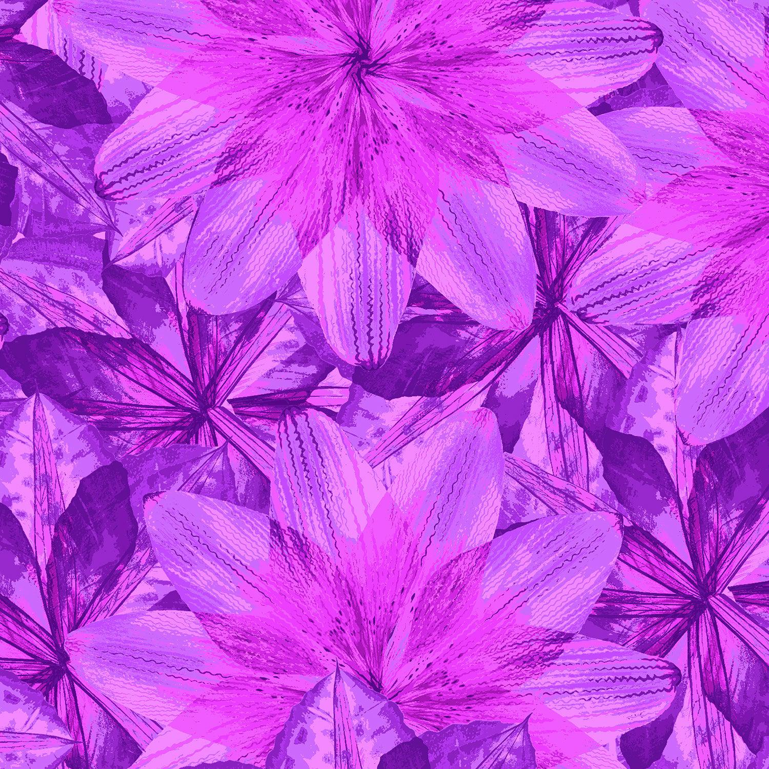 RJR-Kaleidoscope Floral Pink & Purple-fabric-gather here online