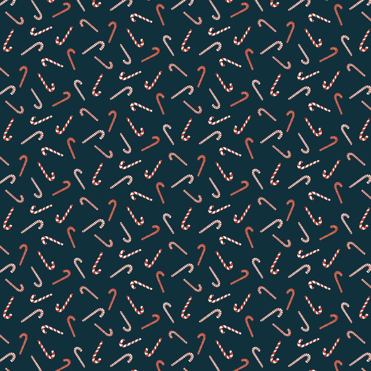 RJR-Candy Cane Toss Navy-fabric-gather here online