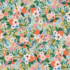 Cotton + Steel-Petite Garden Party Mint on Rayon-fabric-gather here online