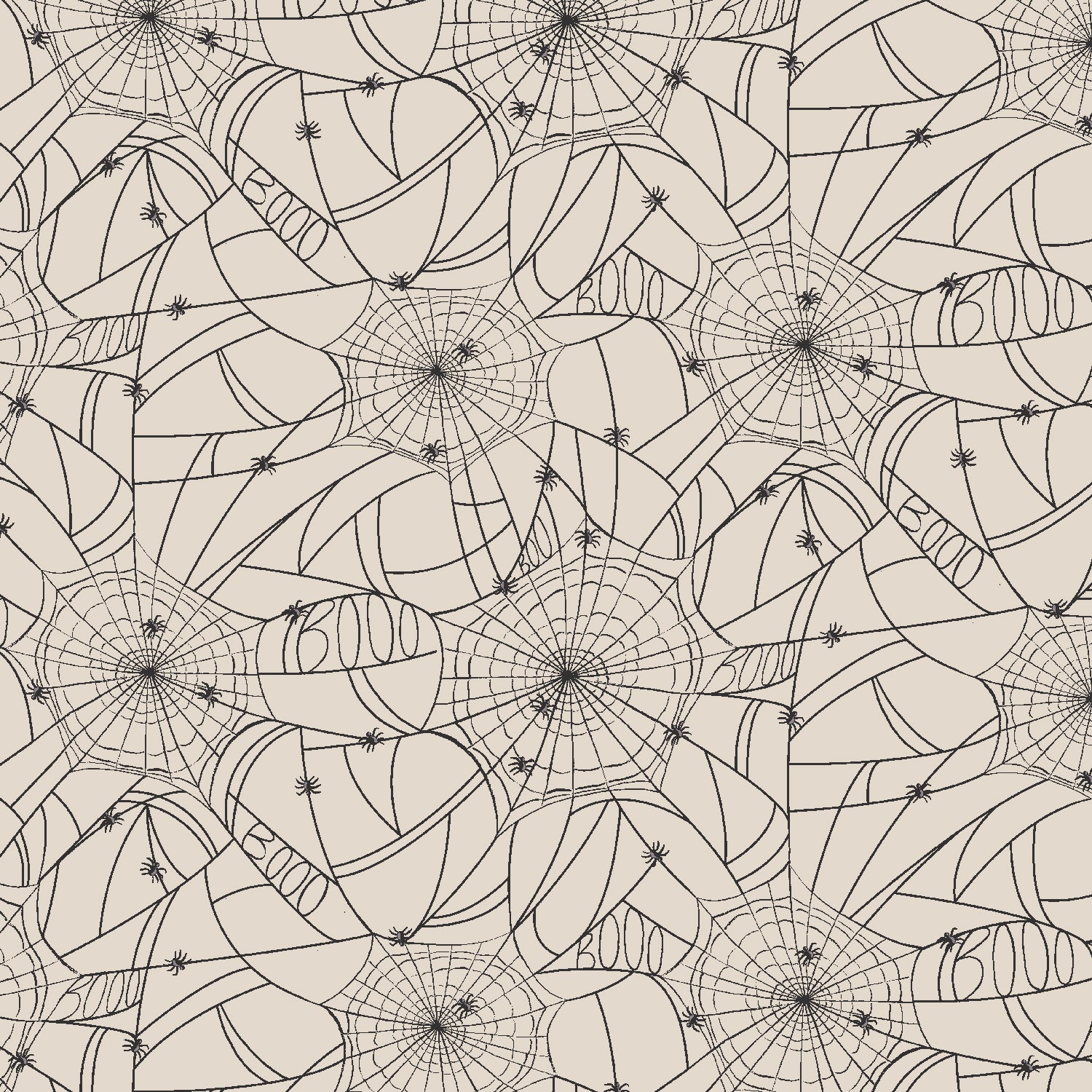 Cotton + Steel-Spider Webs Cream-fabric-gather here online