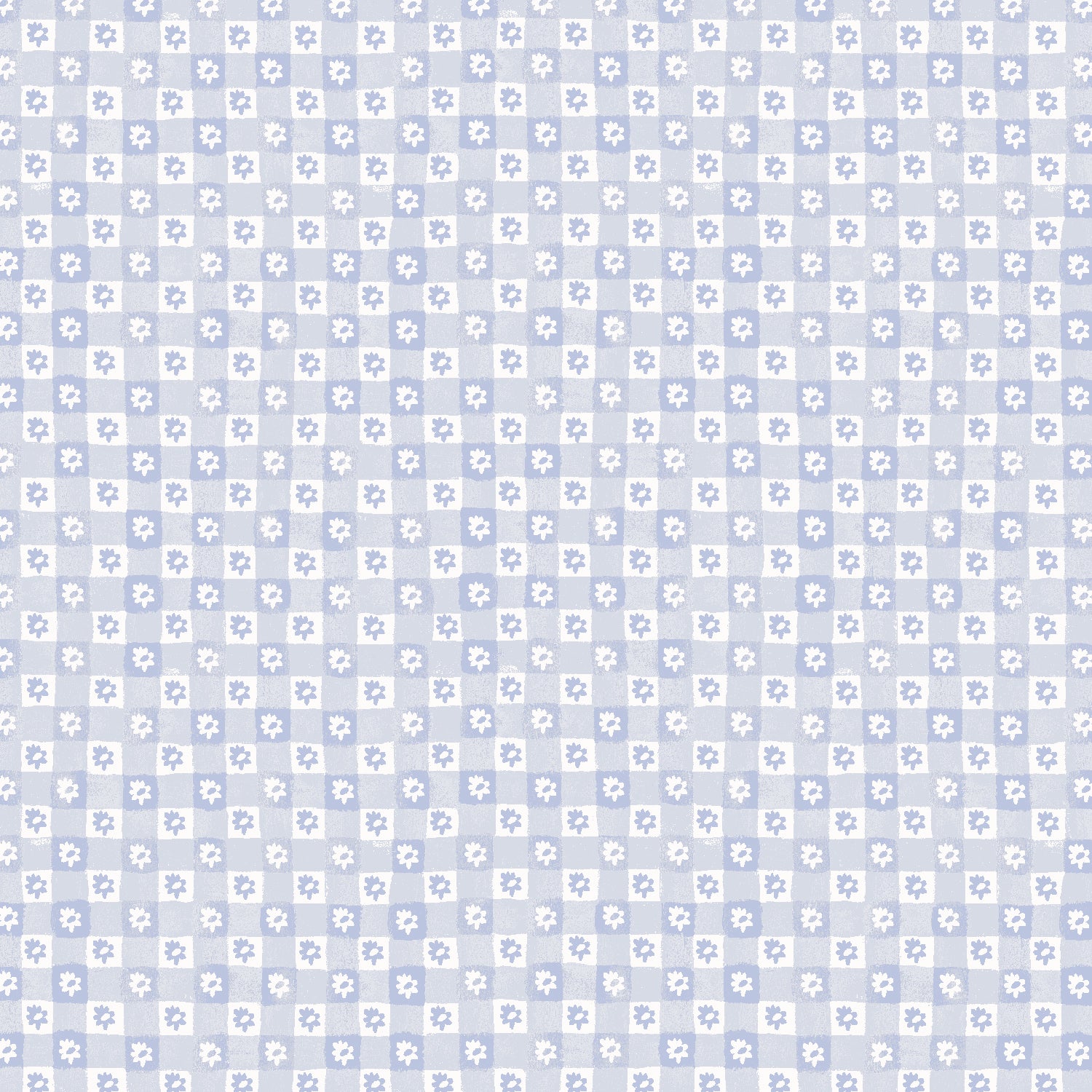 Cotton + Steel-Daisy Gingham Blue-fabric-gather here online