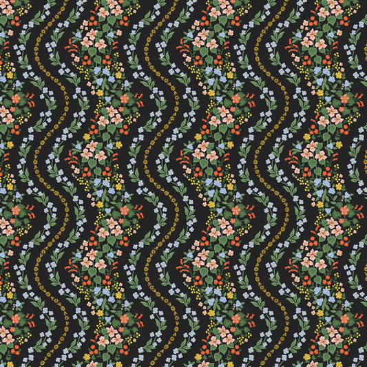 Cotton + Steel-Wildwood Vines Black Metallic-fabric-gather here online