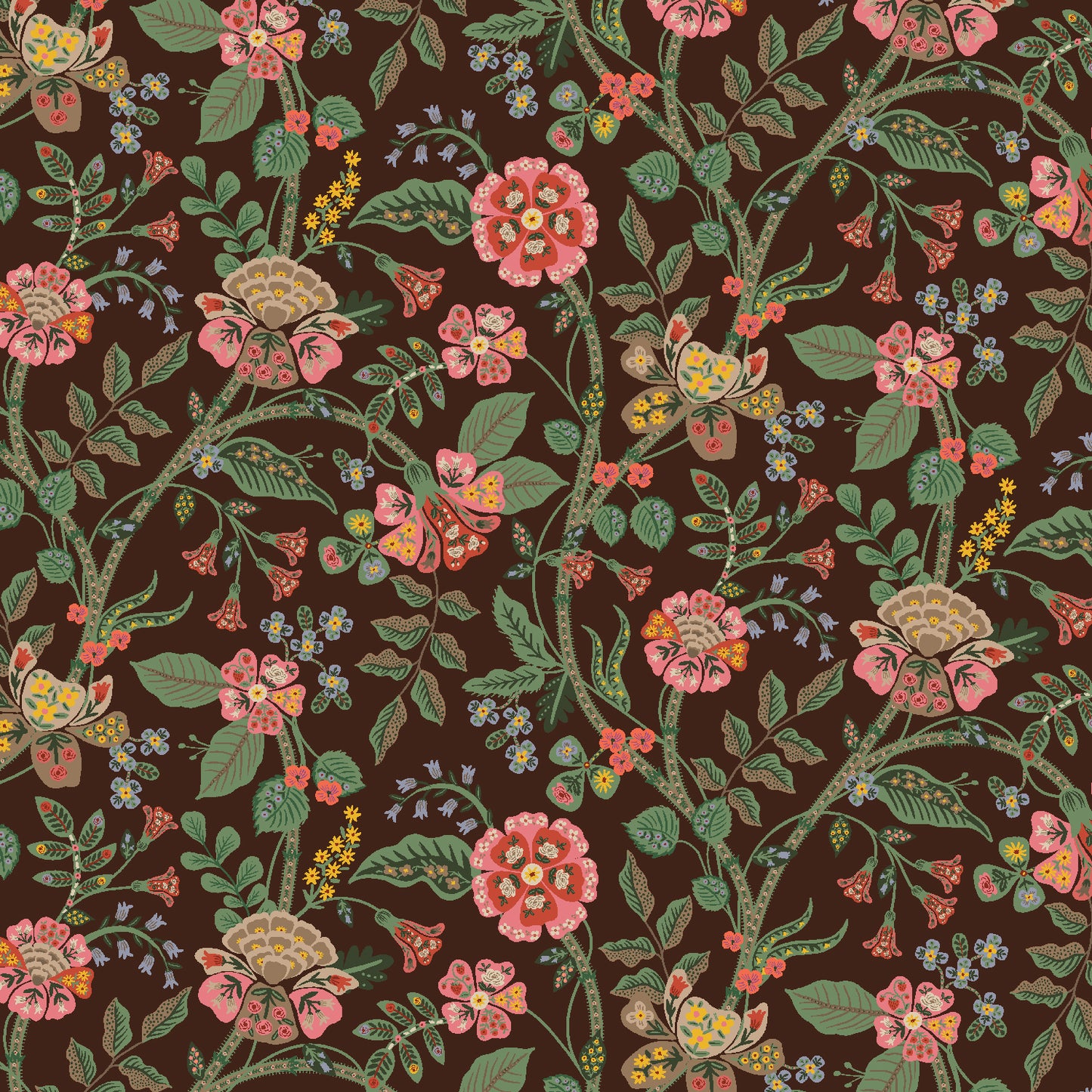 Cotton + Steel-Gracie Cocoa on Rayon-fabric-gather here online