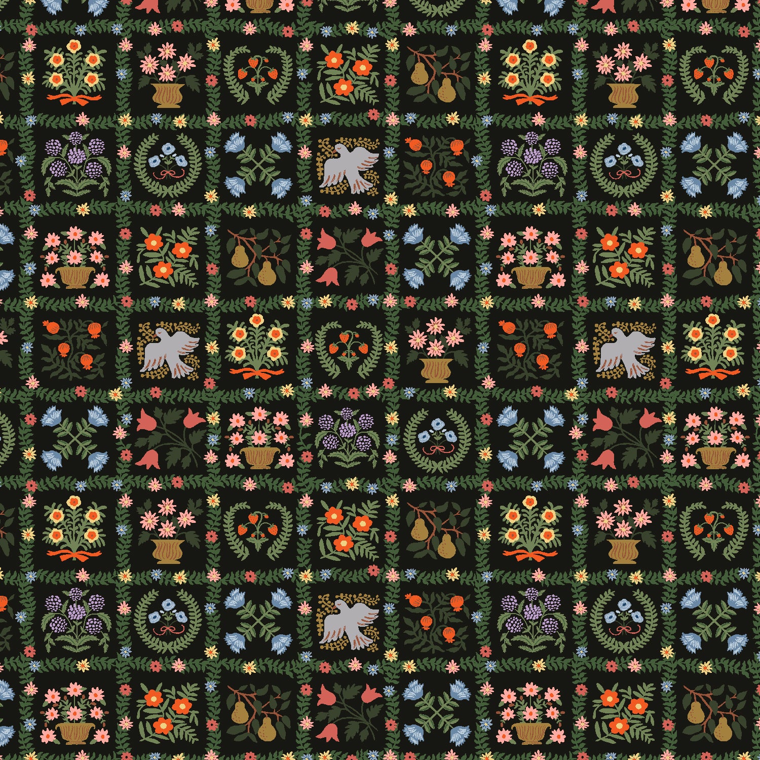 Cotton + Steel-Garden Album Black-fabric-gather here online