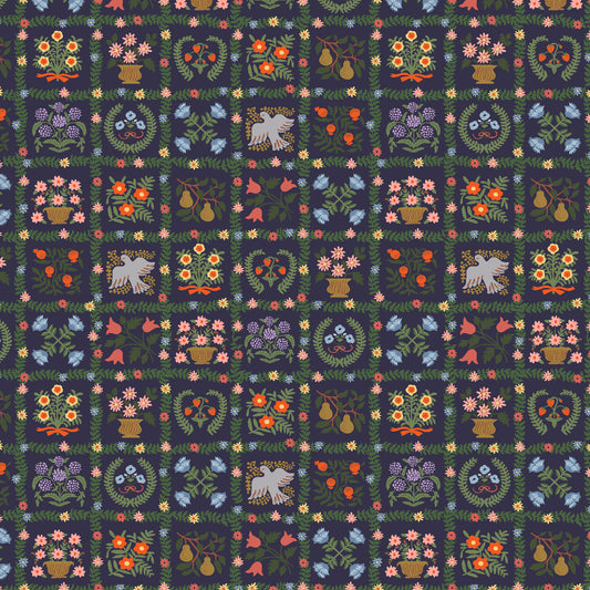 Cotton + Steel-Garden Album Navy-fabric-gather here online