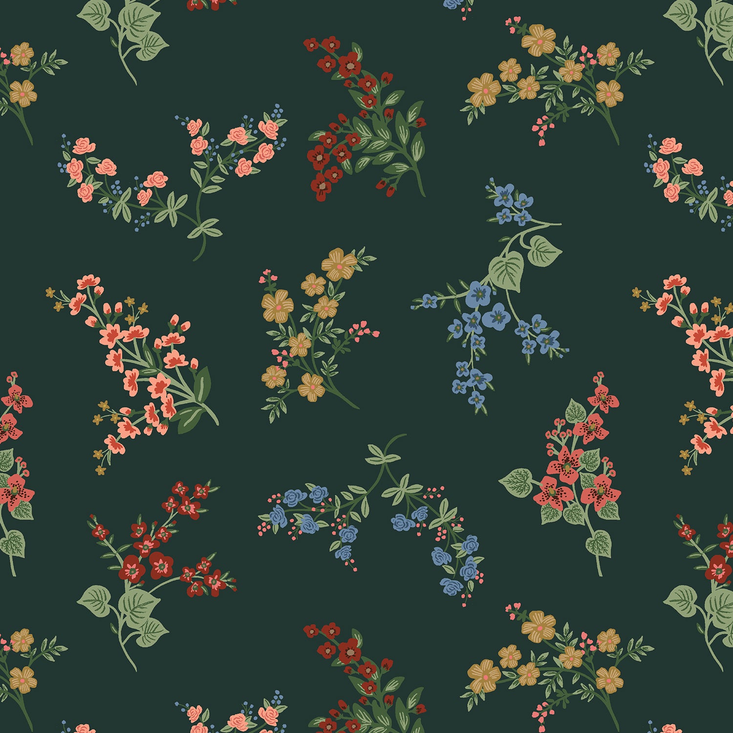 Cotton + Steel-Amelia Evergreen-fabric-gather here online