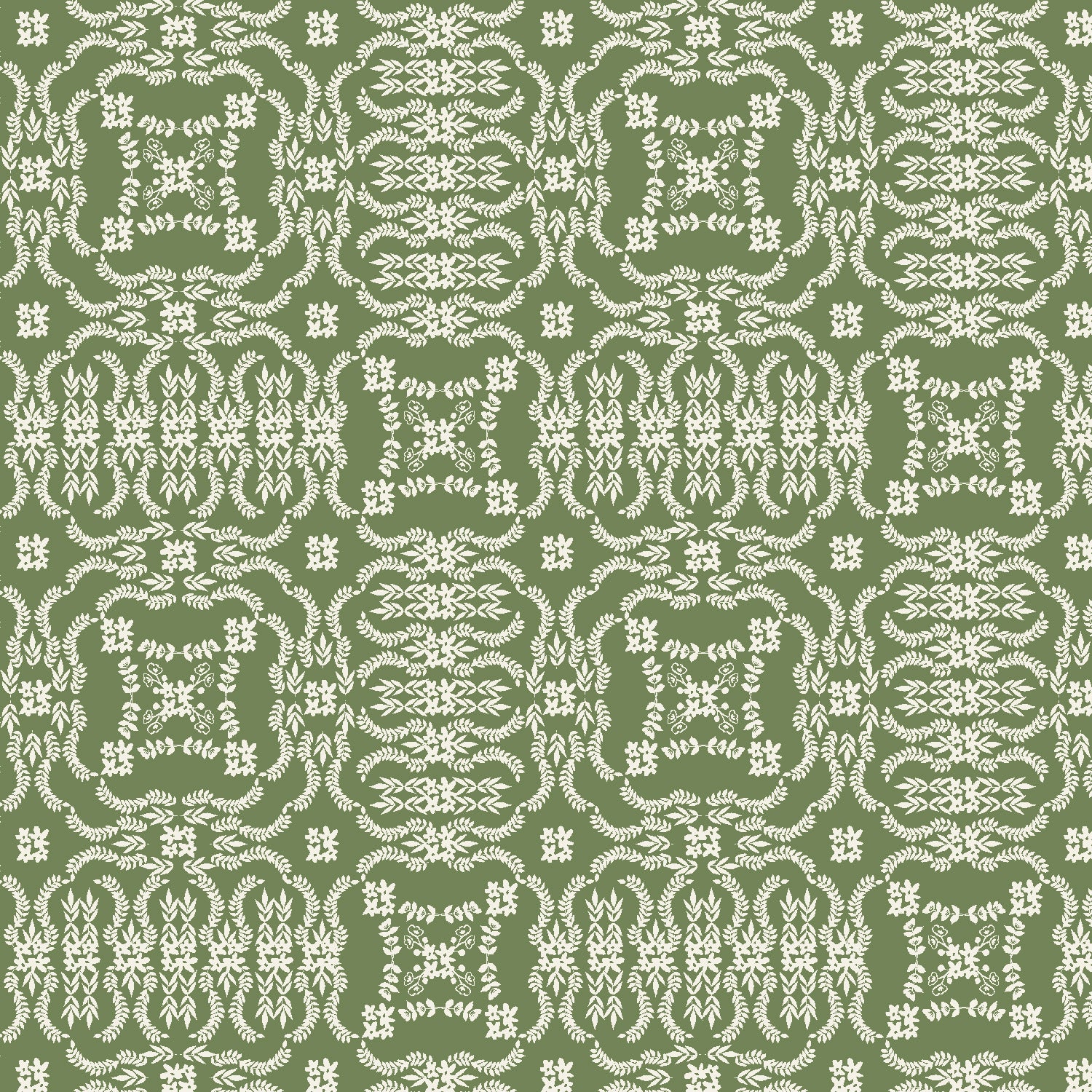 Cotton + Steel-Heritage Sage-fabric-gather here online
