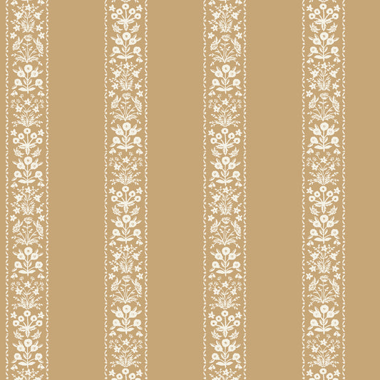 Cotton + Steel-Estee Stripe Ochre-fabric-gather here online