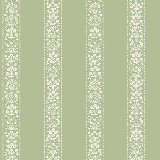 Cotton + Steel-Estee Stripe Sage-fabric-gather here online