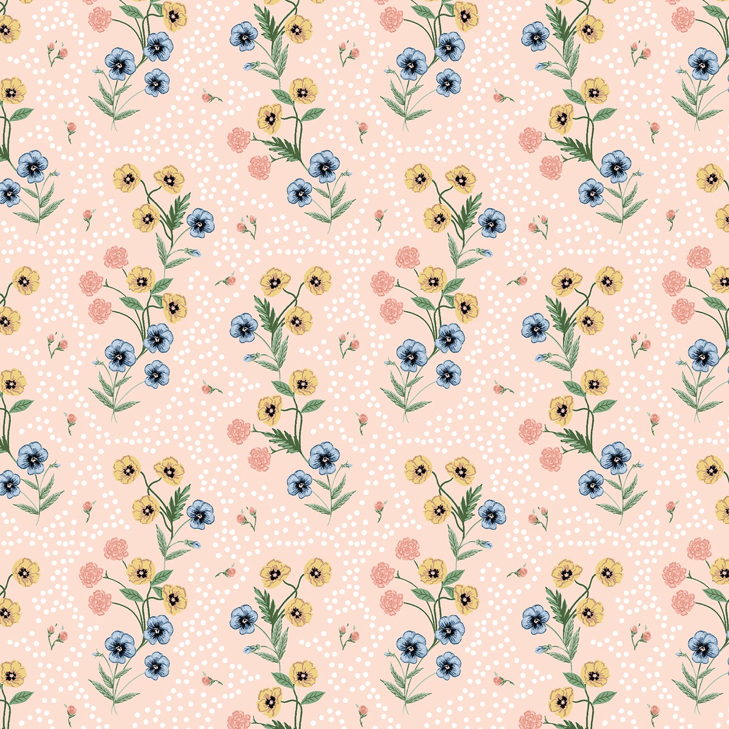 Cotton + Steel-Poppy Pink-fabric-gather here online