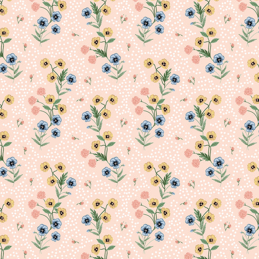 Cotton + Steel-Poppy Pink-fabric-gather here online