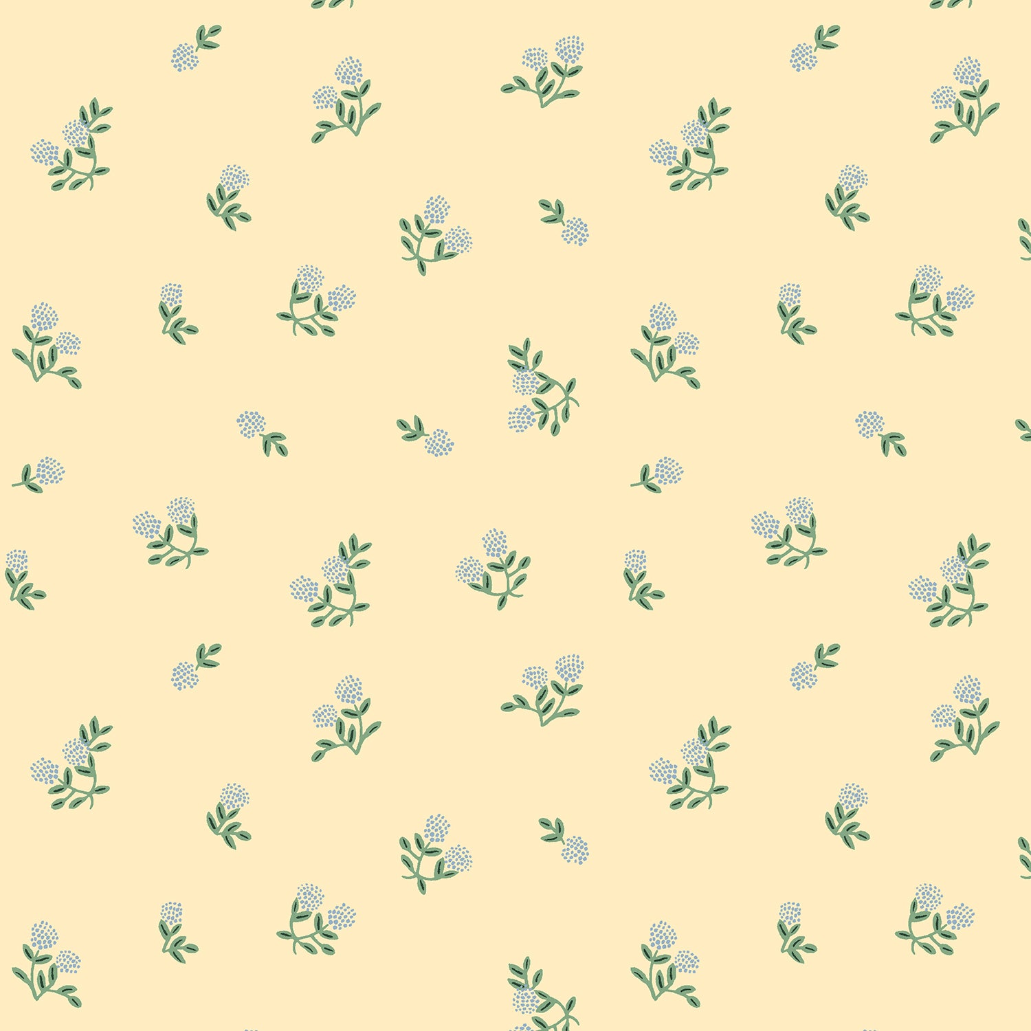 Cotton + Steel-Ditsy Hydrangea Butter-fabric-gather here online