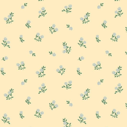 Cotton + Steel-Ditsy Hydrangea Butter-fabric-gather here online