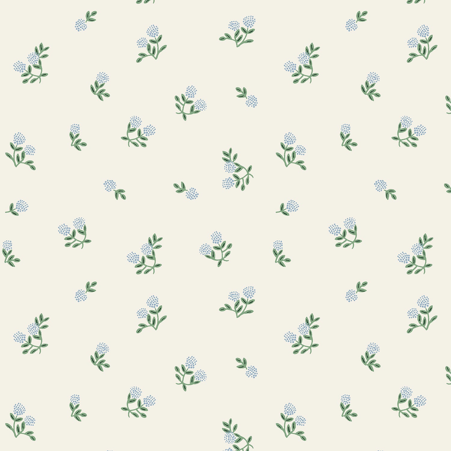 Cotton + Steel-Ditsy Hydrangea Cream-fabric-gather here online