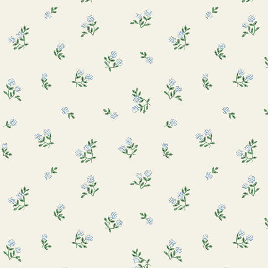 Cotton + Steel-Ditsy Hydrangea Cream-fabric-gather here online