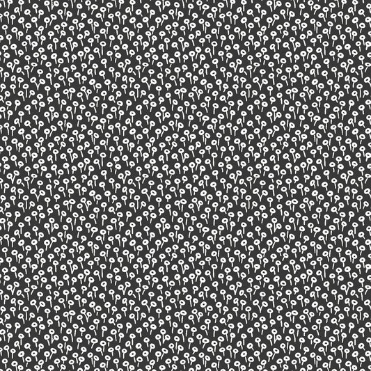 Cotton + Steel-Tapestry Dot-fabric-Black-gather here online