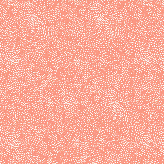 Cotton + Steel-REMNANT: Menagerie Champagne, Coral 30% OFF 1.44 YDS-fabric remnant-gather here online