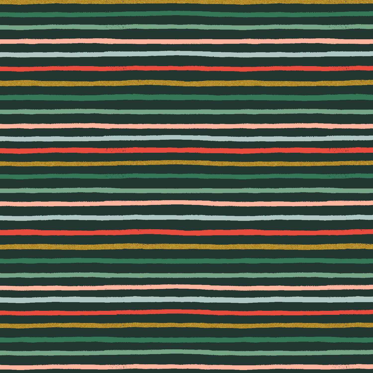 Cotton + Steel-Festive Stripe Evergreen Metallic-fabric-gather here online