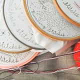 gather here classes-Embroidery Club: Dropcloth Samplers - four sessions-class-gather here online