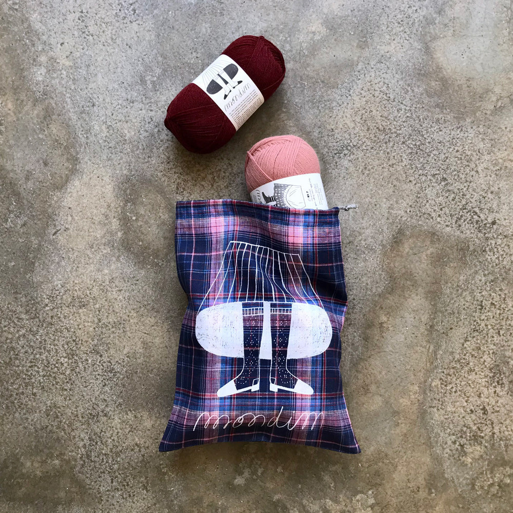Retrosaria Rosa Pomar-Mondim Drawstring Project Bag-craft organizer-gather here online