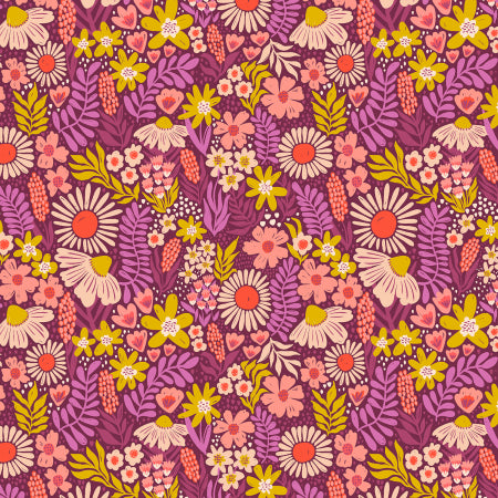 Cotton + Steel-Where The Flowers Grow - Luscious-fabric-gather here online