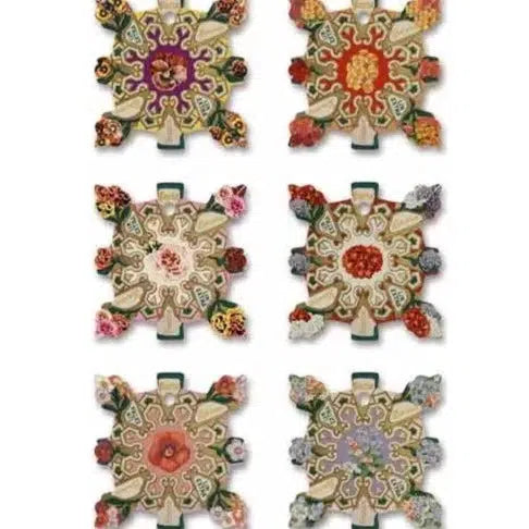 Sajou-Vintage Flower Embroidery Floss Thread Cards-embroidery notion-gather here online