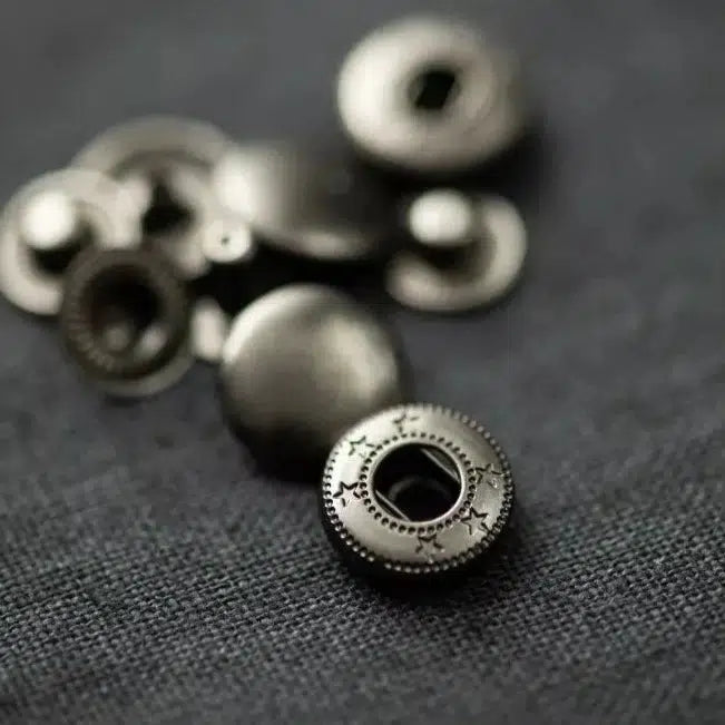 Merchant & Mills-14mm Metal Snaps (pack of 20)-notions-Gunmetal-gather here online