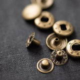 Merchant & Mills-14mm Metal Snaps (pack of 20)-notions-Old Brass-gather here online